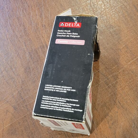 Delta Cassidy 79735-SS Double Robe Hook, Stainless Steel New, sealed - Picture 3 of 11